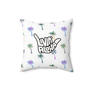Livin' Aloha Square Pillow (Deco Palms