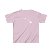 Livin' Aloha Everyday Light Pink Shirt w/ Islands on Back (Kids) - Livin' Aloha