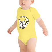 Livin' Aloha Yellow Baby Onesie (Islands Shaka)