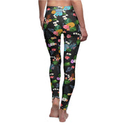 Livin' Aloha Casual Leggings (Black Pineapple)