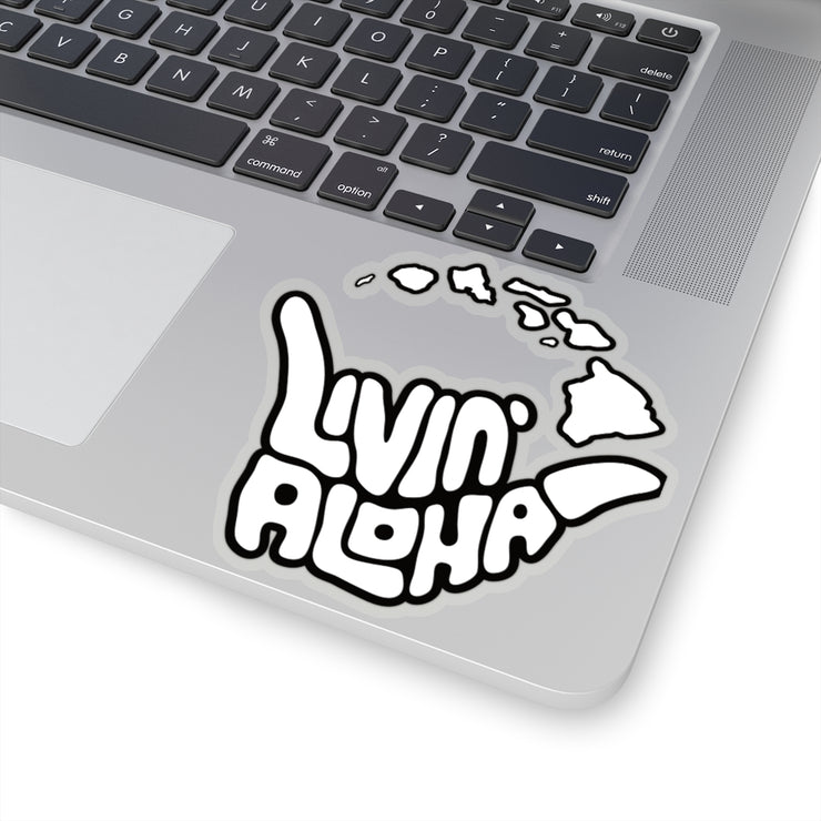 Kiss-Cut White Stickers - Livin&