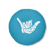 Livin' Aloha Round Meditation Pillow (Sea Blue)