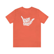 Livin' Aloha Original Jersey Tee (Red Damask)