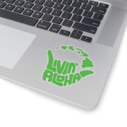 Green Livin' Aloha Decal,  Islands Stickers - Livin' Aloha