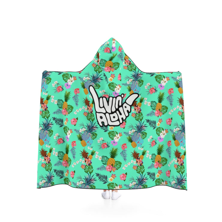 Surf Poncho (Teal Pineapple) - Livin&