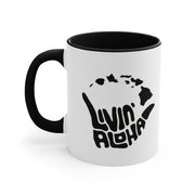 Livin' Aloha Black Accent Mug