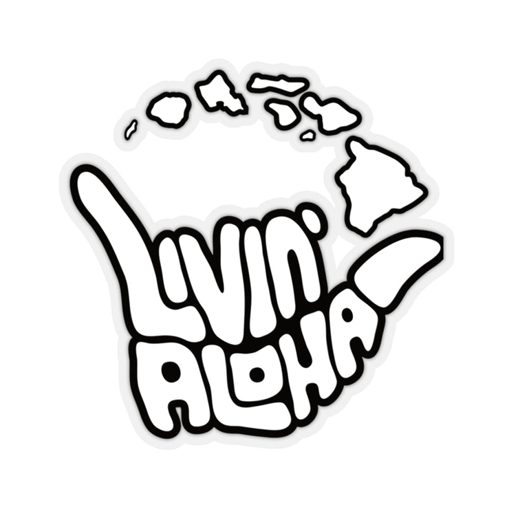Kiss-Cut White Stickers - Livin&