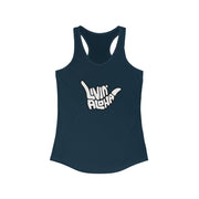 Livin' Aloha Women's Classic Racerback Solid Midnight Navy Tank - Livin' Aloha