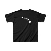 Livin' Aloha Everyday Black Shirt w/ Islands on Back (Kids) - Livin' Aloha