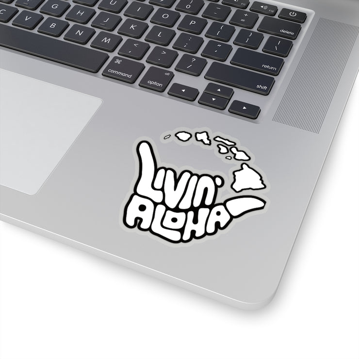 Kiss-Cut White Stickers - Livin&