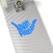 Dark Blue Kiss-Cut Sticker - Livin' Aloha