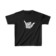 Livin' Aloha Everyday Black Shirt w/ Islands on Back (Kids) - Livin' Aloha