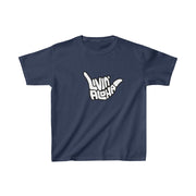 Livin' Aloha Everyday Navy Shirt w/ Islands on Back (Kids) - Livin' Aloha