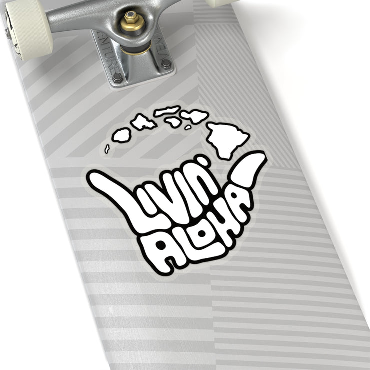 Kiss-Cut White Stickers - Livin&