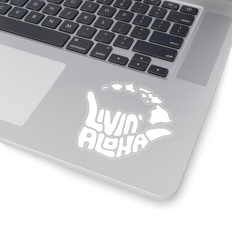 White Car Decal with Islands, stickers - Livin&