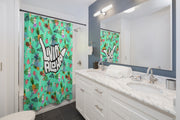 Livin' Aloha Shower Curtains (Teal Pineapple)