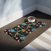 Livin' Aloha Pet Feeding Mat (Black Pineapple)