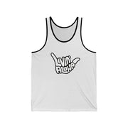 Livin' Aloha Classic Jersey Tank (White) - Livin' Aloha