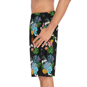Livin' Aloha Board Shorts (Black Pineapple)