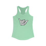 Livin' Aloha Women's Classic Racerback Solid Mint Tank - Livin' Aloha