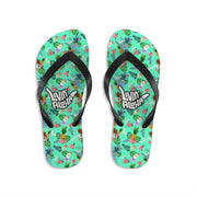 Livin' Aloha Slippahs (Aquamarine Floral)