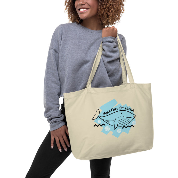 Large organic Oyster tote bag - Livin&