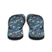 Livin' Aloha Slippahs (Navy Blue Printed)