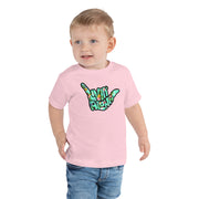Livin' Aloha Pink Toddler Tee (Pineapple Shaka)