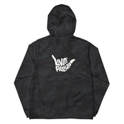 Livin' Aloha Lightweight Full Zip Lightweight Windbreaker (Black Camo)