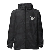 Livin' Aloha Lightweight Full Zip Lightweight Windbreaker (Black Camo)