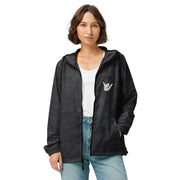 Livin' Aloha Lightweight Full Zip Lightweight Windbreaker (Black Camo)