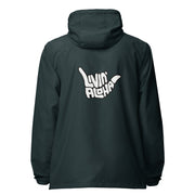 Livin' Aloha Lightweight Full Zip Lightweight Windbreaker (Navy Blue)