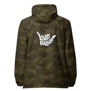 Livin' Aloha Lightweight Full Zip Lightweight Windbreaker (Forest Camo)
