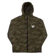 Livin' Aloha Lightweight Full Zip Lightweight Windbreaker (Forest Camo)