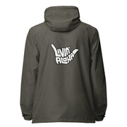 Livin' Aloha Lightweight Full Zip Lightweight Windbreaker (Graphite Gray)