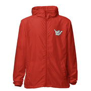 Livin' Aloha Lightweight Full Zip Lightweight Windbreaker (Red)