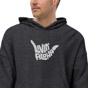 Livin' Aloha Sueded Fleece Pullover (Black Heather