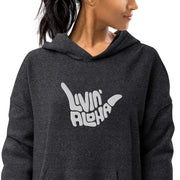 Livin' Aloha Sueded Fleece Pullover (Black Heather