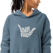 Livin' Aloha Sueded Fleece Pullover (Slate Heather